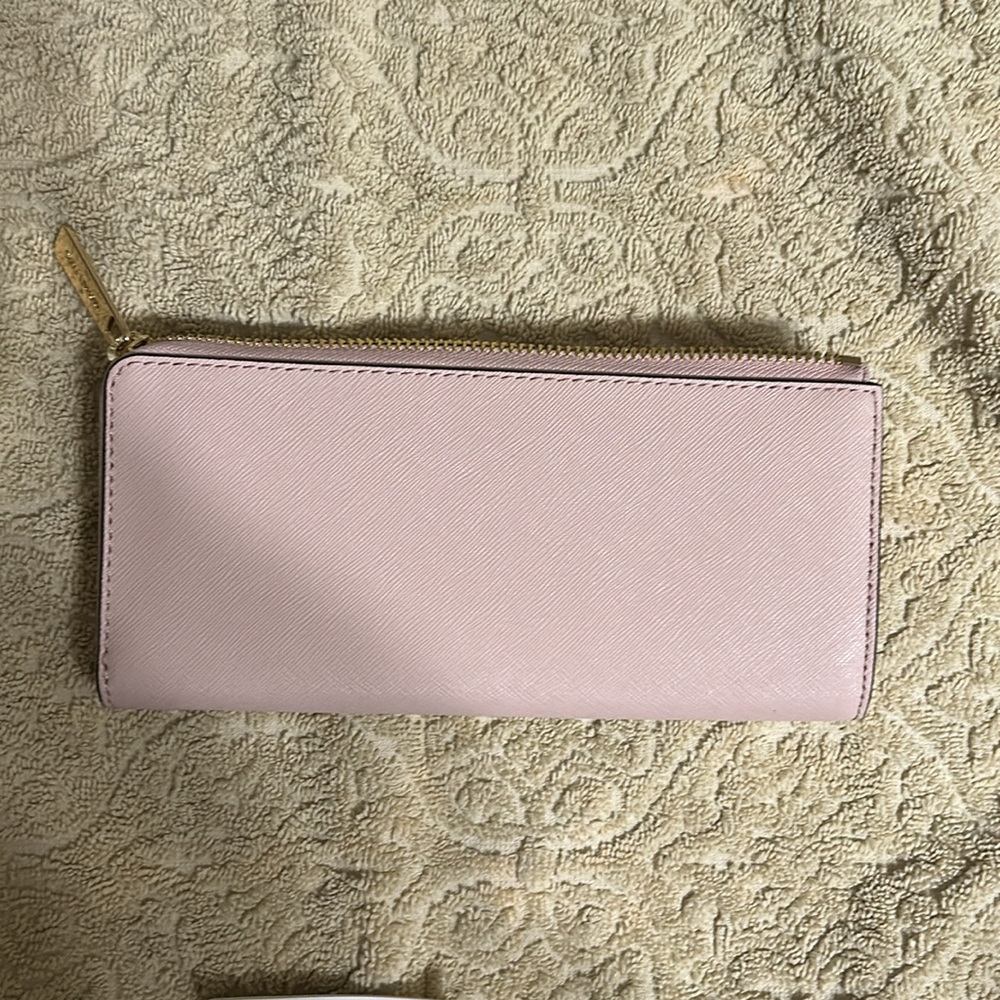 NWT MICHAEL KORS Powder Blush, Three Quarter Zip Jet Set Wallet - Picture 3 of 8